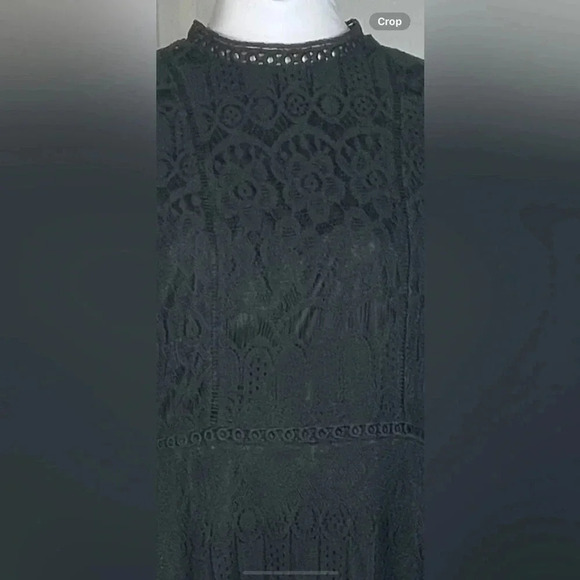 Altar’d State Black Lace Dress Small - Picture 6 of 8